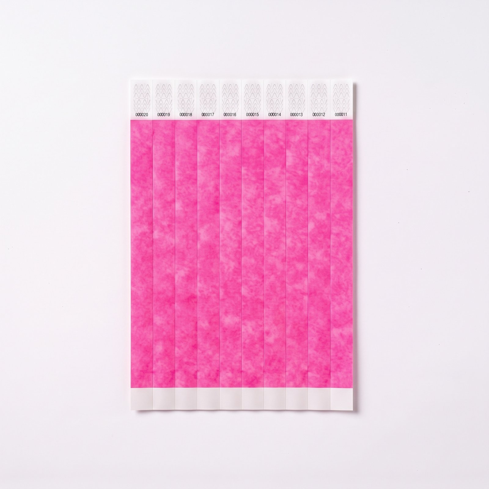 Pulseras Tyvek Rosa Neón - Imagen 1