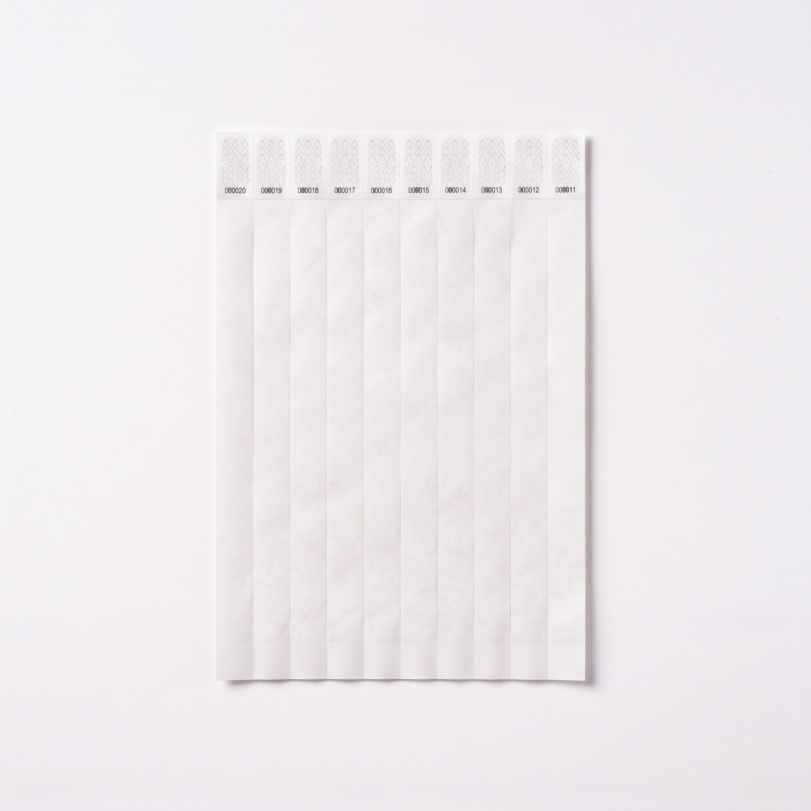 Pulseras Tyvek Blancas - Imagen 1
